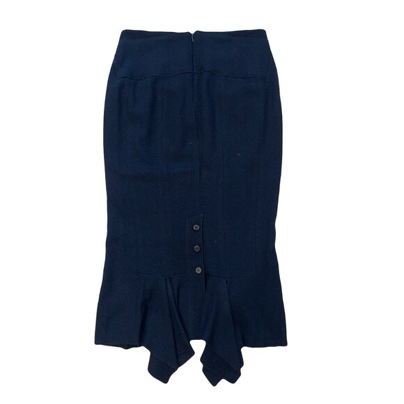 Roland Mouret Black Wool Blend Skirt - Picture 2 of 5